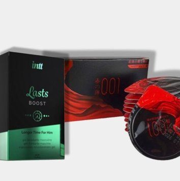 OLO RedBlack 10 шт + Пролонгатор Intt Lasts (15 мл) SOS6002 фото
