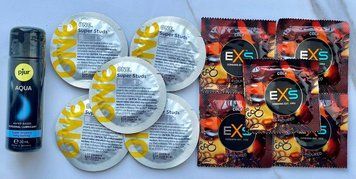 Набор One Super Studs 5шт + EXS Crazy Cola 5шт + Лубрикант pjur Aqua 30 мл SOS3497 фото