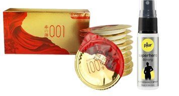 10шт. Olo Red Gold+ Пролонгирующий спрей для мужчин pjur Superhero Strong Spray, 20 мл  SOS6653 фото