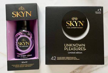 Набір Skyn Pleasures 42 шт + Лубрикант SKYN All Night Long 80 мл  SOS2087 фото