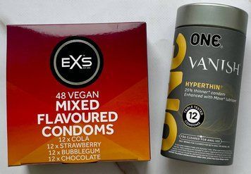 НАБОР резинок ONE Vanish 12 шт - EXS Mixed Flavoured 48 шт SOS3147 фото