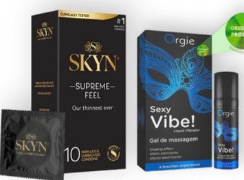 Skyn Supreme Feel 10 шт + SEXY VIBE для чутливих, 15 мл ORGIE SOS7102 фото