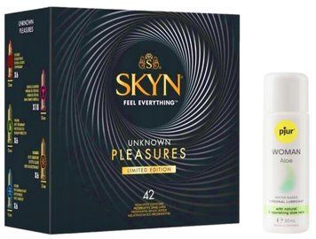 Комплект SKYN Pleasures 42 шт + Pjur Woman Aloe 30 мл SOS13255 фото
