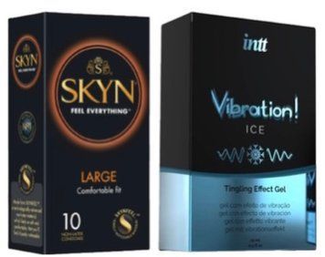 SKYN Large 10 шт + Intt Vibration Ice (15 мл) SOS7052 фото