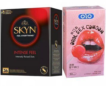 Набір: Skyn Intense feel 36 штук + OLO Oral Candy 10 штук  SOS43 фото