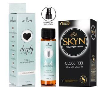 SKYN Close Feel &mdash; 10 шт та Спрей Sensuva Deeply Love You Chocolate-Mint SOS890 фото