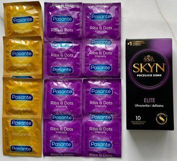 Комплект Skyn Elite 10 шт + Pasante Naturelle 6 шт + Pasante Ribs & Dots 8 шт SOS3019 фото