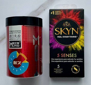 Комплект SKYN 5 Senses + Muaisi 0.02 мм Red 12 шт SOS2778 фото