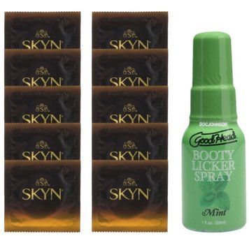 Комплект SKYN Passion Daiquiri 10 шт + Doc Johnson GoodHead Booty Licker Spray Mint (29 мл) SOS13655 фото