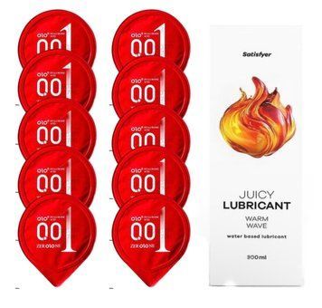 OLO Warming 10 шт. + Лубрикант Satisfyer Warm Wave 300 мл SOS12503 фото