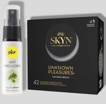 SKYN 42 Pleasures 42 шт + Пролонгатор pjur MED Prolong Spray 20 мл SOS5019 фото