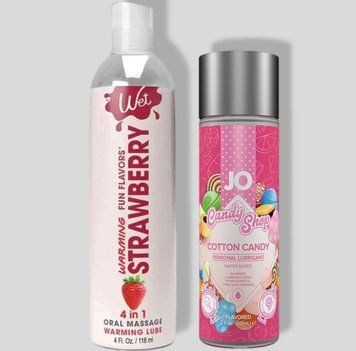 Wet Oral Play Strawberry (118 мл) + JO Candy Shop Cotton Candy (60 мл) LB848 фото