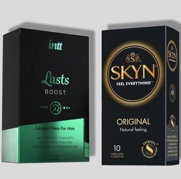 SKYN Original 10 шт + Пролонгатор Intt Lasts (15 мл) SOS5208 фото