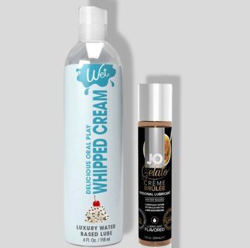 Wet Oral Play Whipped Cream (118 мл) + JO GELATO CremeBrulee (30 мл) LB798 фото