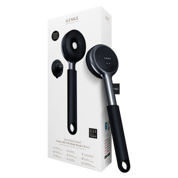 Звуковая светодиодная щетка для всего тела GESKE Sonic LED Full-Body Brush&Intensive Exfoliator 9в1 black HB0385 фото