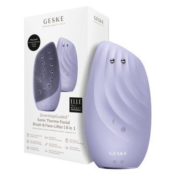 Щетка для очищения лица GESKE Sonic Thermo Facial Brush & Face-Lifter 8 в 1 фиолетовая HB0090 фото