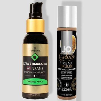 Sensuva Ultra-Stimulating On Insane Caramel Apple (57 мл) + JO GELATO CremeBrulee (30 мл) LB230 фото