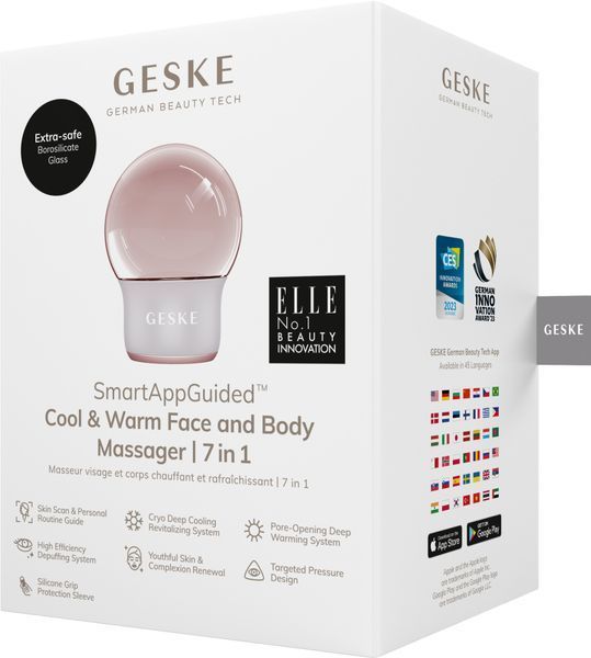 Масажер для обличчя і тіла GESKE Cool&Warm Face and Body Massager 7в1 starlight HB0304 фото