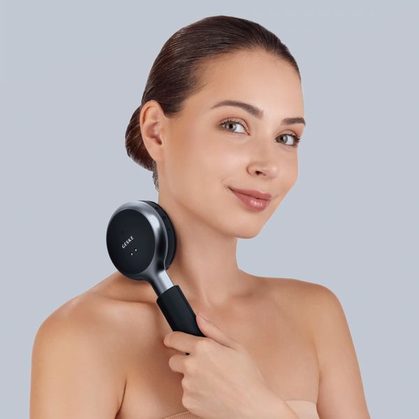Звуковая светодиодная щетка для всего тела GESKE Sonic LED Full-Body Brush&Intensive Exfoliator 9в1 black HB0385 фото
