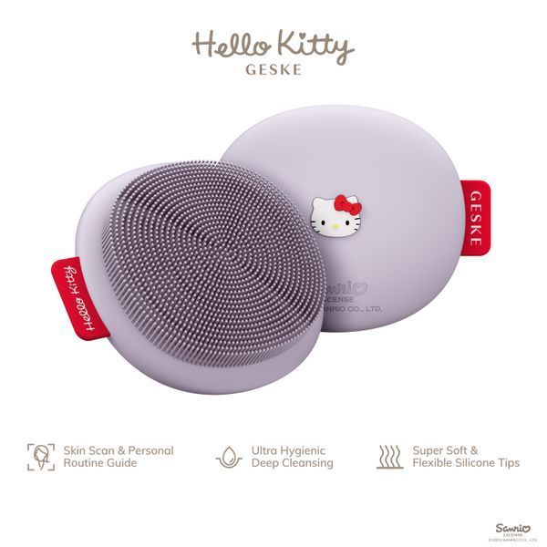 Щетка для лица GESKE Facial Brush 3в1 by Hello Kitty purple HB0237 фото