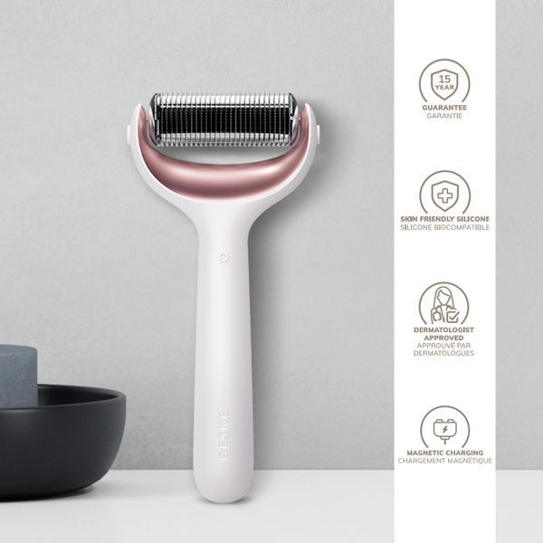 Электронный роллер для лица и тела с микроиглами GESKE MicroNeedle Face&Body Roller 8в1 starlight HB0198 фото