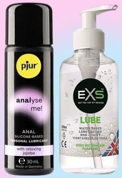 Набор лубрикантов pjur analyse me! Relaxing jojoba silicone 30 мл + EXS Aloe 250 мл (прозрачный) LB649 фото
