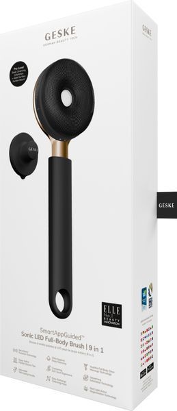 Звуковая светодиодная щетка для всего тела GESKE Sonic LED Full-Body Brush&Intensive Exfoliator 9в1 gray HB0386 фото