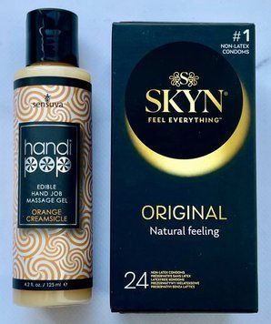 Комплект SKYN Original 24 шт - Лубрикант смаковий Sensuva Handipop Orange Creamsicle (125 мл) SOS3348 фото