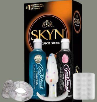 Комплект SKYN Large 10 шт + Набір Doc Johnson GoodHead - Party Pack - 5 Piece Kit SOS5601 фото