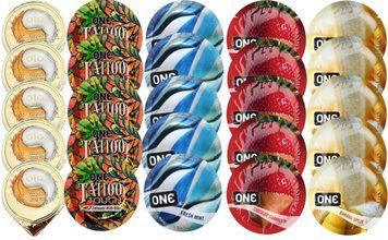 Набор из OLO Ice Durable + ONE Tattoo + ONE Mint + ONEChocolateStrawberry + ONEBanana SOS8713 фото