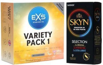 Набор з Skyn Selection 9 шт + EXS Mixed Variety Pack 1, 48 штук SOS7832 фото