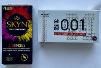 Набор SKYN 5 Senses 5 шт + Набор ультратонких Muaisi 0,01 мм с дополнительной смазкой, White 10 шт SOS1144 фото