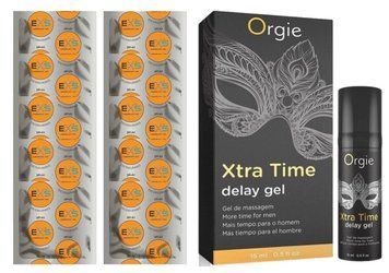 Комплект: EXS Delay 10 шт + Пролонгатор Orgie X-TRA TIME (15 мл) SOS11021 фото