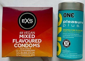 НАБОР резинок ONE Pleasure Plus 12 шт. - EXS Mixed Flavoured 48 шт. SOS3148 фото