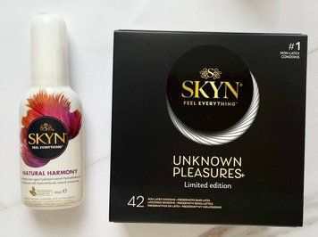 Комплект SKYN Pleasures 42 шт + Лубрикант Skyn Natural Harmony 80 мл  SOS2088 фото