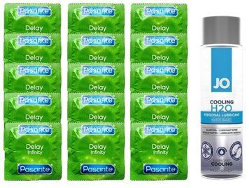 Комплект: Pasante Delay 15 шт. + Лубрикант JO H2O COOLING (120 мл) SOS11061 фото