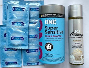 Комплект 22 шт ONE Super Sensitive - Pasante Cooling + System JO Aromatix Vanilla 120 мл SOS1688 фото