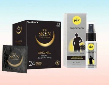 SKYN Original 24 шт и Pjur Superhero Spray 20 мл SOS6327 фото