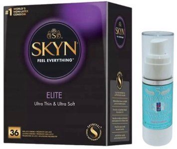 Набір з SKYN Elite 36 шт + Рідкий вібратор 5th Paradise Liquid Vibrator &mdash; Енергетичний напій (30 мл)  SOS10250 фото