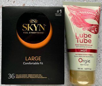 Комплект SKYN Large, 36 шт + ORGIE LUBE TUBE HOT (150мл) SOS1094 фото