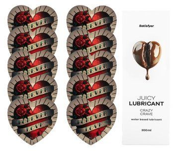 Комплект Pasante Heart 10шт. + Лубрикант Satisfyer Juicy Lubricant Crazy Crave 300 мл SOS11553 фото