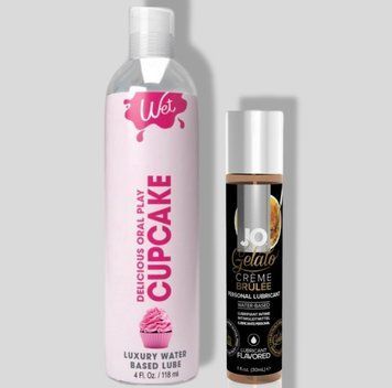 Wet Oral Play Cupcake (118 мл) + JO GELATO CremeBrulee (30 мл) LB749 фото