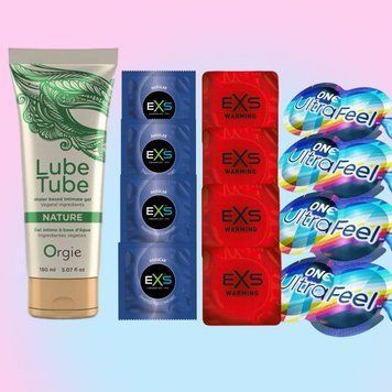 Комплект 18 штук EXS+ONE - Лубрикант LUBE TUBE NATURE, 150 мл ORGIE SOS4778 фото