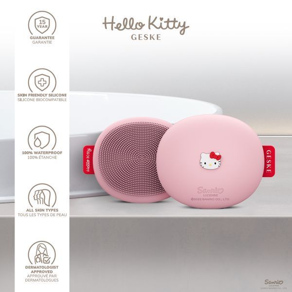 Щетка для лица GESKE Facial Brush 3в1 by Hello Kitty pink HB0238 фото