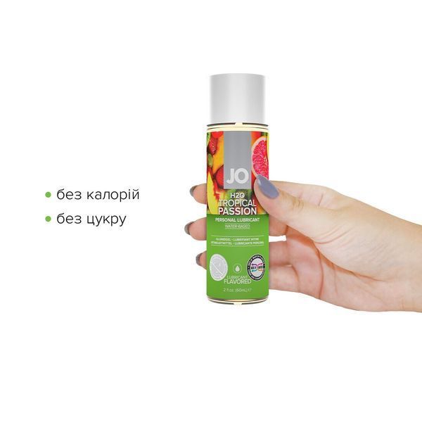 Змазка на водній основі System JO H2O &mdash; Tropical Passion (60 мл) без цукру, рослинний гліцерин SO5227 фото