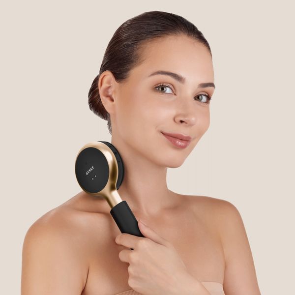 Звуковая светодиодная щетка для всего тела GESKE Sonic LED Full-Body Brush&Intensive Exfoliator 9в1 gray HB0386 фото