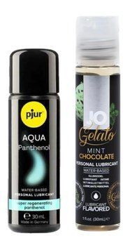 Набор лубрикантов pjur Aqua Panthenol 30 мл + System JO Mint Chocolate (30 мл) LB99 фото