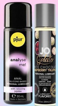 Набор лубрикантов pjur analyse me! Relaxing jojoba silicone 30 мл + System JO White Chocolate Raspberry (30 мл) LB575 фото