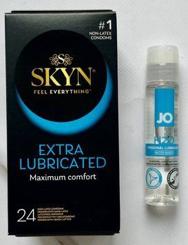 Комплект Skyn Extra Lube 24 шт - Лубрикант System JO H2O ORIGINAL (30 мл) SOS2971 фото