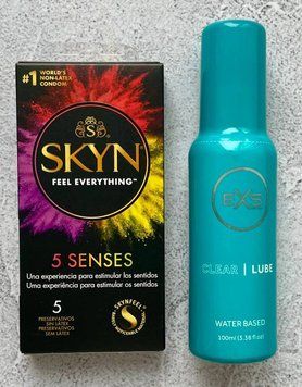 Набір SKYN 5 Senses - Лубрикант EXS Clear Lube 100 мл SOS2586 фото